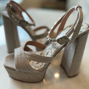 Hill House Party Platform heels 37.5 EUC